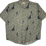 Crossings Short Sleeve Shirt - Large Multicoloured Cotton