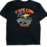 Cape Cod Harley Davidson T-Shirt - Large Black Cotton