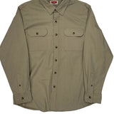 Wrangler Shirt - Large Khaki Cotton