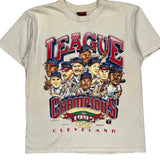 Cleveland Xplosion Graphic T-Shirt - Large Cream Cotton