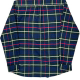 Barbour Checked Flannel Shirt - XL Blue Cotton