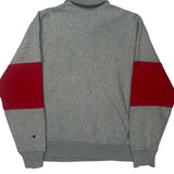 Reverse Weave Champion Spellout 1/4 Zip - Medium Black Cotton