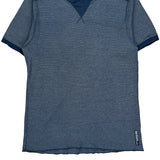 Ralph Lauren T-Shirt - Large Blue Cotton Blend