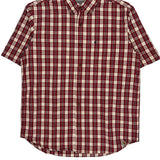 Carhartt Checked Short Sleeve Shirt - Large White Cotton