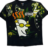 Godaddy Nascar Aop T-Shirt - Large Black Cotton