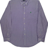 Ralph Lauren Checked Shirt - Medium Purple Cotton
