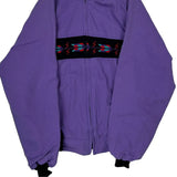 Made In USA American Jac Bomber Jacket - Medium Purple Polyester