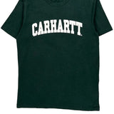 Carhartt Spellout T-Shirt - Small Green Cotton