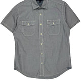 Custom Fit Tommy Hilfiger Short Sleeve Shirt - Medium Gray Cotton