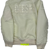 For Successful Living Diesel Bomber Jacket - Medium Cream Nylon