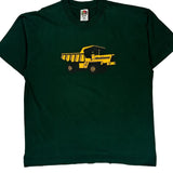 Workhorse Fruit Of The Loom Graphic T-Shirt - XL Green Cotton Blend