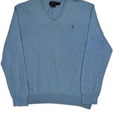 Polo By Ralph Lauren Jumper - Large Blue Cotton