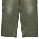 Carhartt Cargo Carpenter Trousers - 36W 32L Green Cotton