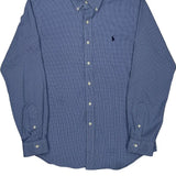 Ralph Lauren Checked Shirt - Medium Blue Cotton
