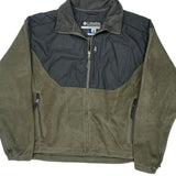 Columbia Fleece Jacket - XL Green Polyester