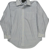 Ralph Lauren Striped Shirt - Large Blue Cotton