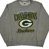 Green Bay Packers Lee Sport Football Sweatshirt - XL Grey Cotton Blend