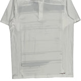 Oakley Striped Polo Shirt - Large Brown Polyester