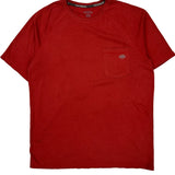 Dickies T-Shirt - Large Red Cotton