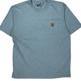 Carhartt T-Shirt - Large Blue Cotton