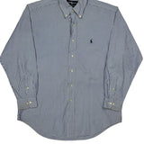 Ralph Lauren Striped Shirt - Medium Blue Cotton