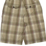 Phat Farm Checked Chino Shorts - 36W 10L Beige Cotton
