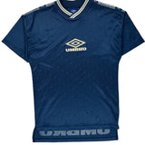 Umbro Football Shirt - Small Blue Polyester