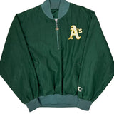 Oakland Athletics Starter Mlb Baseball Jacket - Large Green Nylon