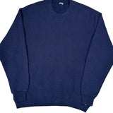 Blank Unbranded Sweatshirt - Large Navy Cotton Blend
