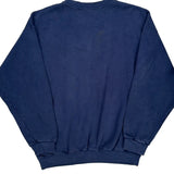 Classic Logo Adidas Sweatshirt - Small Blue Cotton