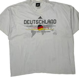 Germany National Team Adidas Football T-Shirt - 2XL White Cotton