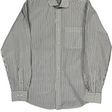 Tommy Hilfiger Striped Shirt - Medium Black & White Cotton