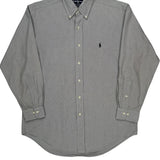 Yarmouth Ralph Lauren Checked Shirt - Medium Gray Cotton