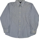 Tommy Hilfiger Striped Shirt - Large Blue Cotton