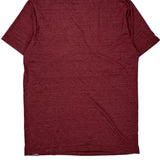 The North Face T-Shirt - Large Burgundy Polyester Blend