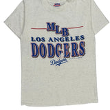 Single Stitch Los Angeles Dodgers Mlb T-Shirt - Medium White Cotton