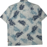 Sideout Floral Hawaiian Shirt - Large Blue Cotton