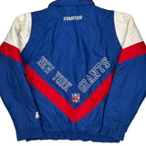 New York Giants Starter Nfl Windbreaker - Medium Blue Nylon