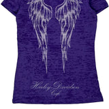 Las Vegas Harley Davidson Graphic T-Shirt - Medium Purple Cotton