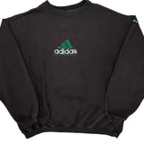 Equipment Adidas Equipment Oversized Sweatshirt - Large Black Cotton Blend