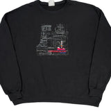 Harsens Island Gildan Graphic Sweatshirt - 3XL Black Cotton