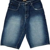 Webs Denim Shorts - 34W 11L Dark Wash Cotton