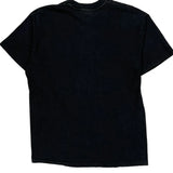 Single Stitch New York Hanes Graphic T-Shirt - Large Black Cotton