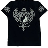 Rock Eagle Single Stitch T-Shirt - Medium Black Cotton