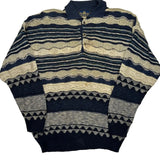 Unbranded Striped Jumper - XL Beige Cotton Blend