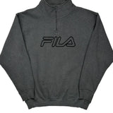 Fila 1/4 Zip - XL Grey Cotton Blend