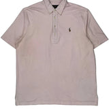 Ralph Lauren Polo Shirt - Large Pink Cotton