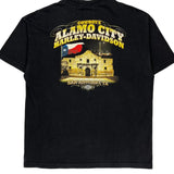 Live Free Ride Hard Harley Davidson Graphic T-Shirt - XL Black Cotton