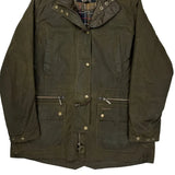 Barbour Wax Parka - Large Green Cotton
