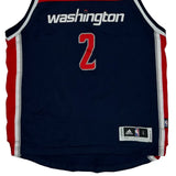 Washington Wizards Adidas #2 Wall Jersey - Large Navy Polyester